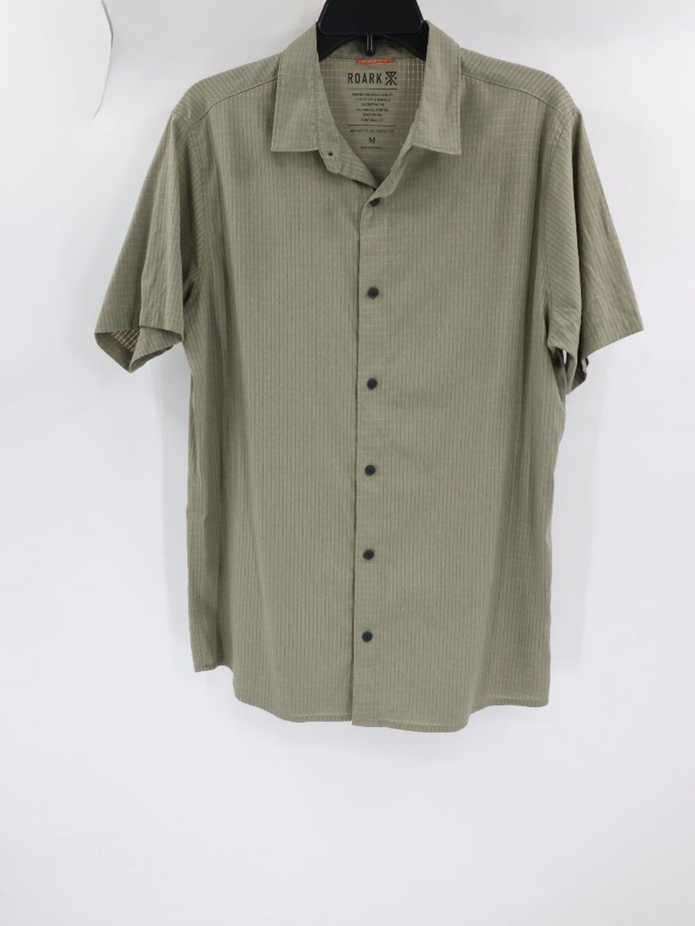 Roark Shirt Mens Medium Bless up breathable Performance Nylon Lightweight green